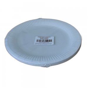 Farfurii din Carton Misavan de Unica Folosinta Standard Rotunda, 20 Buc/Set, Dimensiune 230 mm, Culoare Alb