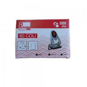 CASA OFFICE Perforator pentru Birou Metalic 60 Coli, Culoare Argintiu