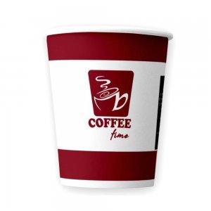 Bax 2000 Pahare din Carton 7 OZ Coffee Time, Carton Alb Printat Bordeaux Bax 2000 Pahare din Carton 7 OZ Coffee Time, Carton Alb Printat Bordeaux