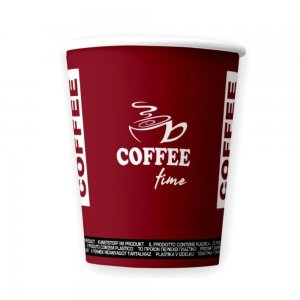 Bax 2000 Pahare din Carton 7 OZ Coffee Time, Carton Alb Printat Bordeaux Bax 2000 Pahare din Carton 7 OZ Coffee Time, Carton Alb Printat Bordeaux