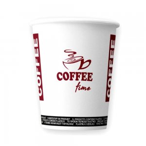 Bax 2000 Pahare din Carton 7 OZ Coffee Time, Carton Alb Printat Bordeaux Bax 2000 Pahare din Carton 7 OZ Coffee Time, Carton Alb Printat Bordeaux