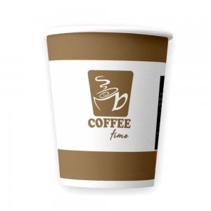 Bax 2000 Pahare din Carton 7 OZ Coffee Time, Carton Alb Printat Maro Bax 2000 Pahare din Carton 7 OZ Coffee Time, Carton Alb Printat Maro