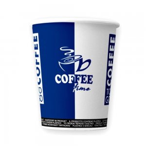 Bax 2000 Pahare din Carton 8 OZ Coffee Time, Carton Alb Printat Albastru Bax 2000 Pahare din Carton 8 OZ Coffee Time, Carton Alb Printat Albastru