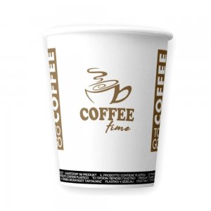 Bax 2000 Pahare din Carton 8 OZ Coffee Time, Carton Alb Printat Maro Bax 2000 Pahare din Carton 8 OZ Coffee Time, Carton Alb Printat Maro