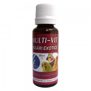 Vitamine pentru Pasari Exotice, 4 Pet Multi-Vit, 30 ml