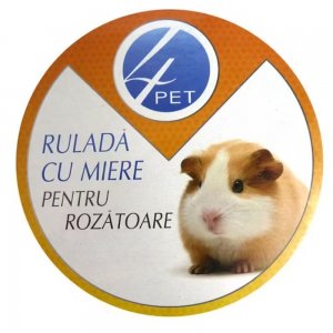 Supliment Alimentar 4 Pet Rulada cu Miere pentru Rozatoare, 65 g Supliment Alimentar 4 Pet Rulada cu Miere pentru Rozatoare, 65 g