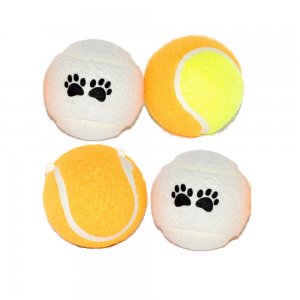 Jucarii 4 Dog din Bumbac, Mingi Tenis, 4 Buc/Pachet Jucarii 4 Dog din Bumbac, Mingi Tenis, 4 Buc/Pachet
