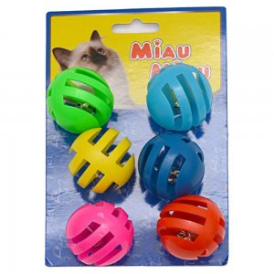Jucarie Miau Miau HL21 Minge din Plastic, 6 Buc/Pachet Jucarie Miau Miau HL21 Minge din Plastic, 6 Buc/Pachet