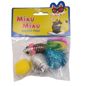 Jucarie Miau Miau HL23 Crazy Toys, 4 Buc/Pachet Jucarie Miau Miau HL23 Crazy Toys, 4 Buc/Pachet