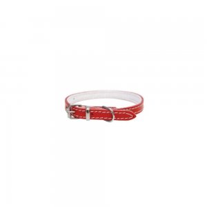 Zgarda pentru Caini din Pasla Rosie, 10x290 mm Zgarda pentru Caini din Pasla Rosie, 10x290 mm