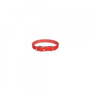 Zgarda pentru Caini Simpla Rosie, 16x400 mm