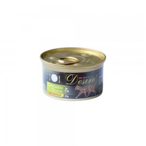 Conserva pentru Pisici Desire cu Pui File si Rata, 85 g