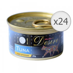 Conserva pentru Pisici Desire cu Ton File, 24 Buc/Bax x 85 g