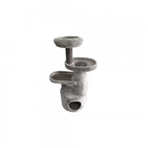 Ansamblu pentru Pisici Miau Miau Silver Tower, Dimensiue 40x40x105 cm Ansamblu pentru Pisici Miau Miau Silver Tower, Dimensiue 40x40x105 cm