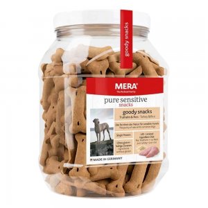 Recompense pentru Caini Mera Goody Snack, Curcan & Orez, 600 g