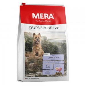 Hrana Uscata pentru Caini Mera Dog Pure Adult Mini, Miel & Orez, 4 kg Hrana Uscata pentru Caini Mera Dog Pure Adult Mini, Miel & Orez, 4 kg