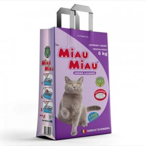 Asternut Igienic Miau Miau Lavanda, 6 kg Asternut Igienic Miau Miau Lavanda, 6 kg
