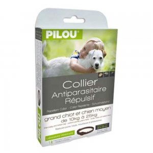 Zgarda Antiparazitara Pilou pentru Caini Talie Medie, 60 cm Zgarda Antiparazitara Pilou pentru Caini Talie Medie, 60 cm