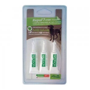 Pipeta Antiparazitara Pilou pentru Caini Talie Medie, 3x3 ml Pipeta Antiparazitara Pilou pentru Caini Talie Medie, 3x3 ml