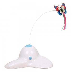 Jucarie Interactiva Miau Miau pentru Pisici, Rotating Butterfly Jucarie Interactiva Miau Miau pentru Pisici, Rotating Butterfly