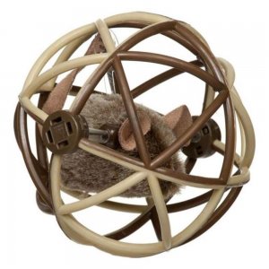 Jucarie Interactiva Miau Miau pentru Pisici, Sfera cu Soricel Jucarie Interactiva Miau Miau pentru Pisici, Sfera cu Soricel