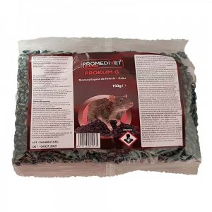 Momeala Raticida Prokum G Boabe Grau, 150 g Momeala Raticida Prokum G Boabe Grau, 150 g