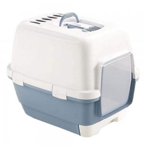 Litiera Acoperita Stefanplast pentru Pisici Cathy Clever Albastru, Dimensiune 58x45x48 cm Litiera Acoperita Stefanplast pentru Pisici Cathy Clever Albastru, Dimensiune 58x45x48 cm