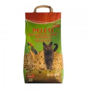 Asternut Peleti din Paie de Grau pentru Rozatoare, Pasari sau Pisici, 8 L Asternut Peleti din Paie de Grau pentru Rozatoare, Pasari sau Pisici, 8 L