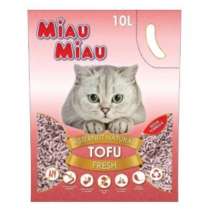 Asternut Igienic Miau Miau pentru Pisici Tofu Fresh, 10 L Asternut Igienic Miau Miau pentru Pisici Tofu Fresh, 10 L