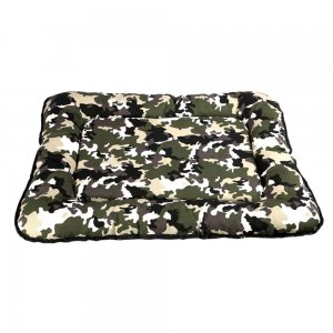 Perna pentru Caini si Pisici 4Dog Deluxe Camouflage L, Verde cu Crem, 82x65 cm Perna pentru Caini si Pisici 4Dog Deluxe Camouflage L, Verde cu Crem, 82x65 cm