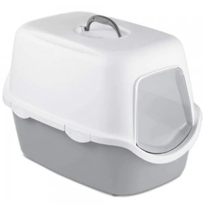 Litiera cu Acoperis Stefanplast Cathy, Gri, 56x40x40 cm Litiera cu Acoperis Stefanplast Cathy, Gri, 56x40x40 cm