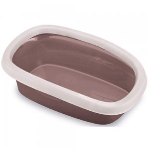 Litiera Fara Acoperis Stefanplast Sprint 20, White & Rosy Brown, 39x58x17 cm Litiera Fara Acoperis Stefanplast Sprint 20, White & Rosy Brown, 39x58x17 cm