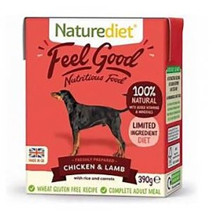 Pate Naturediet Feel Good cu Pui si Miel, 390 g Pate Naturediet Feel Good cu Pui si Miel, 390 g