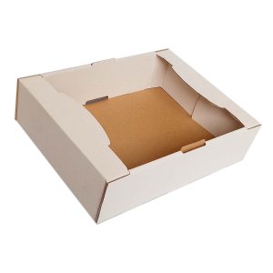 Cutii Cascaval cu Autoformare din Carton Micro Albit Lucios cu Perete Dublu, Dimensiuni 330x220x110 mm, 50 Buc/Set Cutii Cascaval cu Autoformare din Carton Micro Albit Lucios cu Perete Dublu, Dimensiuni 330x220x110 mm, 50 Buc/Set