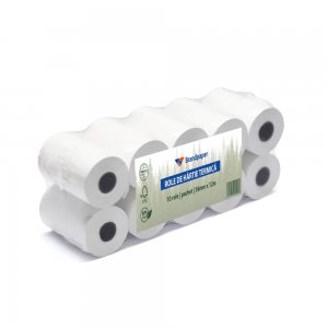 Set 10 Role Termice ROLLIS, 56mm x 12m, Hartie Termica 48 g/m² fara Bisfenol A (BPA), Tub 12 mm Set 10 Role Termice ROLLIS, 56mm x 12m, Hartie Termica 48 g/m² fara Bisfenol A (BPA), Tub 12 mm