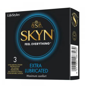 LifeStyles Skyn Prezervativ Non Latex Extra Lubrifiat, 3 Buc/Set LifeStyles Skyn Prezervativ Non Latex Extra Lubrifiat, 3 Buc/Set