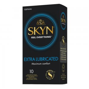 LifeStyles Skyn Prezervativ Non Latex Extra Lubrifiat, 10 Buc/Set LifeStyles Skyn Prezervativ Non Latex Extra Lubrifiat, 10 Buc/Set