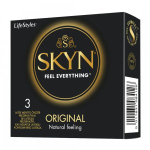 LifeStyles Skyn Prezervativ Non Latex Original, 3 Buc/Set LifeStyles Skyn Prezervativ Non Latex Original, 3 Buc/Set