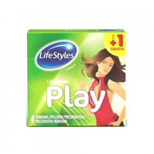LifeStyles Prezervative Latex Play, 4 Buc/Set LifeStyles Prezervative Latex Play, 4 Buc/Set