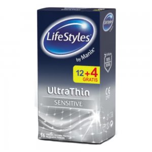 LifeStyles Prezervative Latex Ultra Thin, 16 Buc/Set LifeStyles Prezervative Latex Ultra Thin, 16 Buc/Set