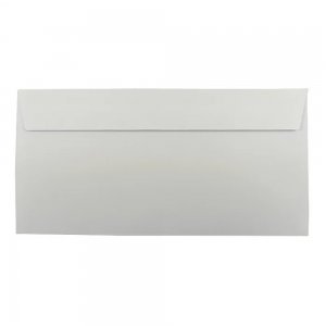 Plic DL, 110 x 220 mm, alb, banda silicon, 80 g/mp, 25 bucati/set