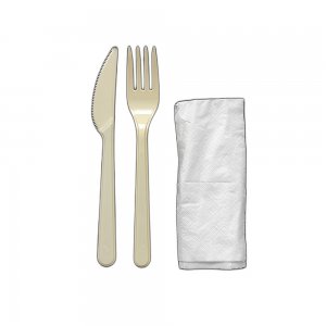 Set Bis Lux, Servetel + Furculita si Cutit Reutilizabile, Ambalate Cate 100 Buc/Set Set Bis Lux, Servetel + Furculita si Cutit Reutilizabile, Ambalate Cate 100 Buc/Set