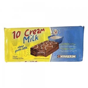 Prajitura cu Pandispan cu Lapte Gusparo, Cantitate 35 g 10Buc/Cut Prajitura cu Pandispan cu Lapte Gusparo, Cantitate 35 g 10Buc/Cut