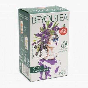 Ceai cu Aroma de Lavanda Beyoutea, Cantitate 20 plicuri