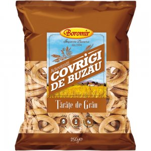 Covrigi de Buzau Boromir cu Tarate de Grau, Cantitate 250 g Covrigi de Buzau Boromir cu Tarate de Grau, Cantitate 250 g