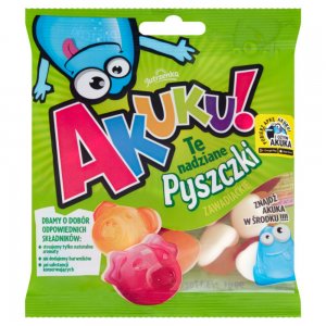 Jeleuri Akuku cu Zahar Redus, Culoare Verde, Cantitate 90 g Jeleuri Akuku cu Zahar Redus, Culoare Verde, Cantitate 90 g