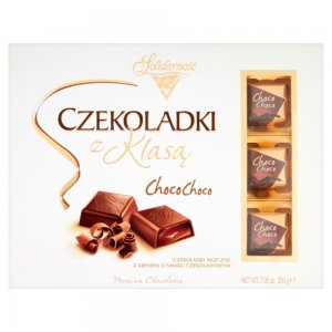 Praline de Ciocolata Solidarnosc si Crema de Ciocolata, Cantitate 200 g Praline de Ciocolata Solidarnosc si Crema de Ciocolata, Cantitate 200 g