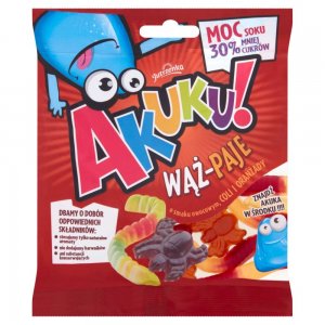 Jeleuri Akuku cu Zahar Redus, Culoare Maro, Cantitate 90 g Jeleuri Akuku cu Zahar Redus, Culoare Maro, Cantitate 90 g