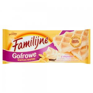 Family Wafers, Napolitane, Crema de Vanilie, Cantitate 130 g