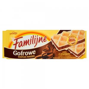 Family Wafers, Napolitane, Crema de Ciocolata, Cantitate 130 g